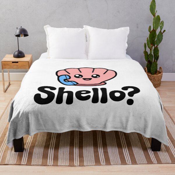 Item preview, Shello? Cute Seahshell Pun designed and sold by PMCreative.