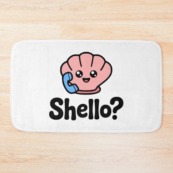 Item preview, Shello? Cute Seahshell Pun designed and sold by PMCreative.