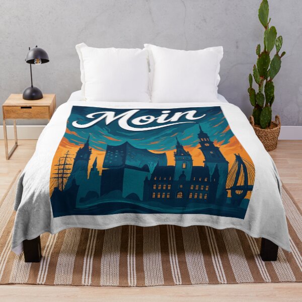 Item preview, Hamburg Moin city silhouette maritime gift designed and sold by Pineapple-Tree.