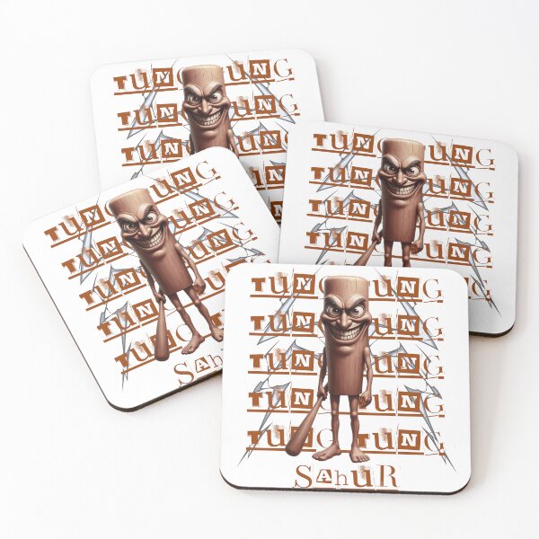 Item preview, TUNG SAHUR – Crazy Meme Log with Bat Design designed and sold by Mini Conceptos.