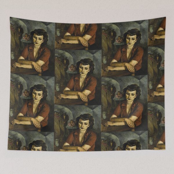 Item preview, Smoking Woman Seated in a Bar designed and sold by Ichneumon-art.