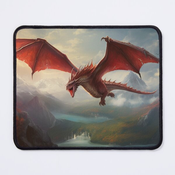 Item preview, Flying Red Dragon Mountains Grand Valley designed and sold by GrinGalore.