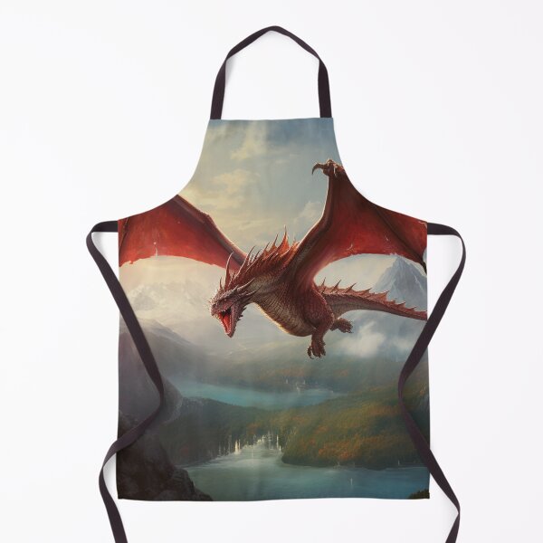 Item preview, Flying Red Dragon Mountains Grand Valley designed and sold by GrinGalore.