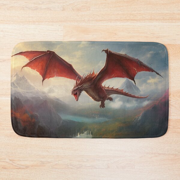 Item preview, Flying Red Dragon Mountains Grand Valley designed and sold by GrinGalore.