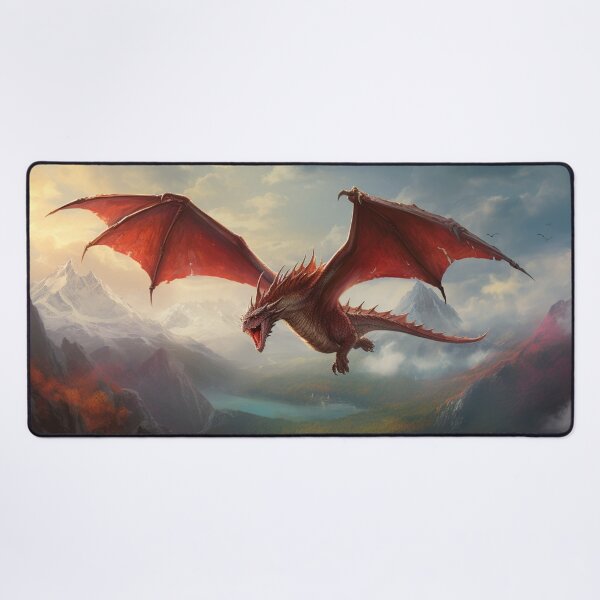 Item preview, Flying Red Dragon Mountains Grand Valley designed and sold by GrinGalore.
