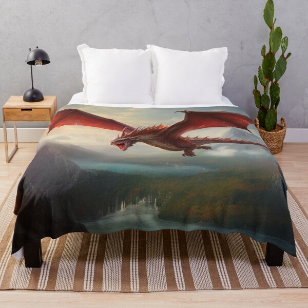 Item preview, Flying Red Dragon Mountains Grand Valley designed and sold by GrinGalore.