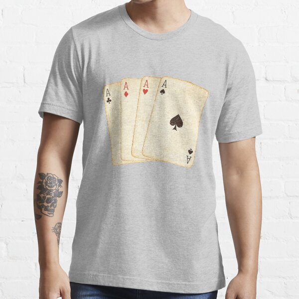 Winning Hand of Four Aces Playing Cards Essential T-Shirt