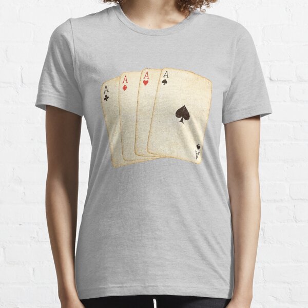 Winning Hand of Four Aces Playing Cards Essential T-Shirt