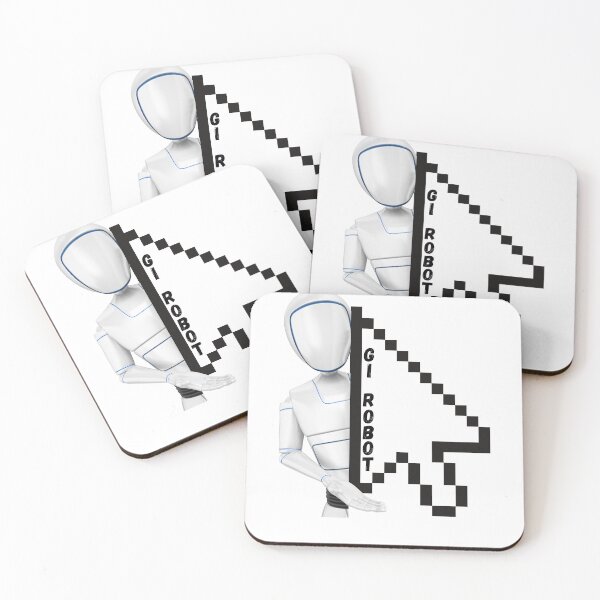 Item preview, White Robot Holding Cursor – Gi Robot Tech Art designed and sold by Lunaria Arts.