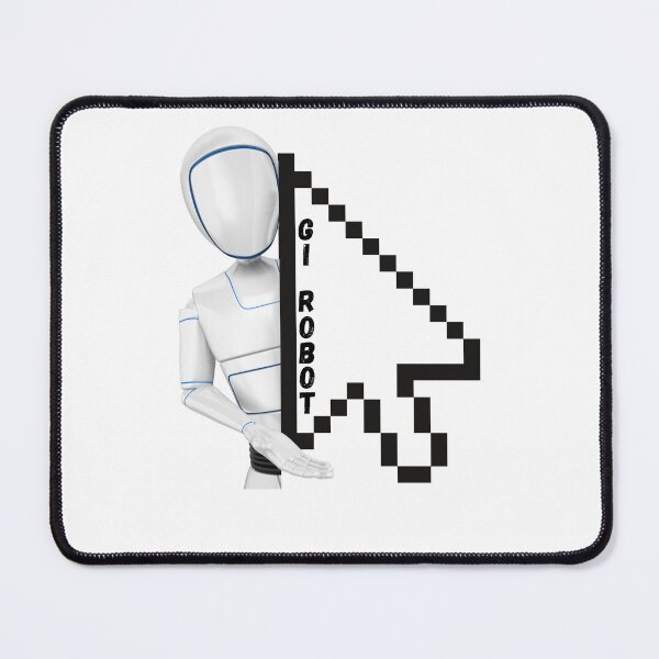 Item preview, White Robot Holding Cursor – Gi Robot Tech Art designed and sold by Lunaria Arts.