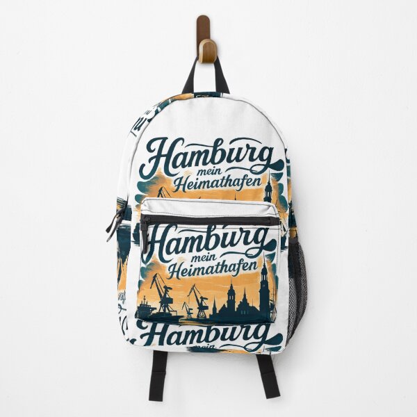 Item preview, Hamburg My Home Port City Silhouette Gift designed and sold by Pineapple-Tree.