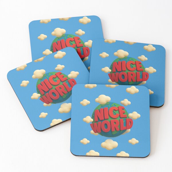 Item preview, NICE WORLD Clay Planet Design with 3D Lettering v2 designed and sold by BOYNICE.