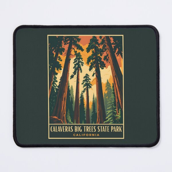 Item preview, A Vintage Illustration of Calaveras Big Trees State Park - California designed and sold by GoodOldVintage.