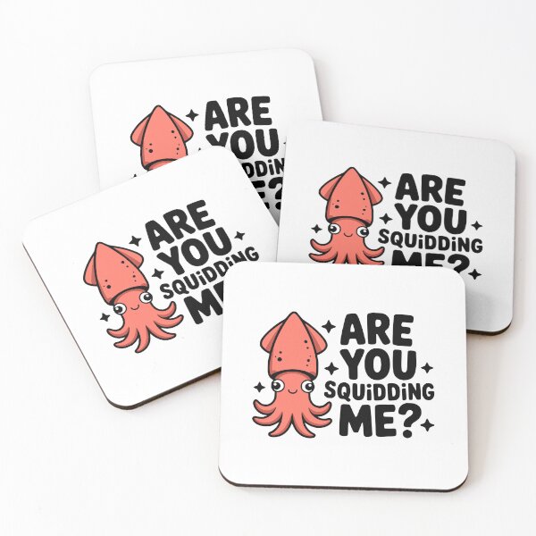 Item preview, Are You Squidding Me? Cute Squid Pun designed and sold by PMCreative.