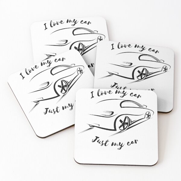 Item preview, I Love My Car – Minimalist Auto Lover Design designed and sold by Lunaria Arts.