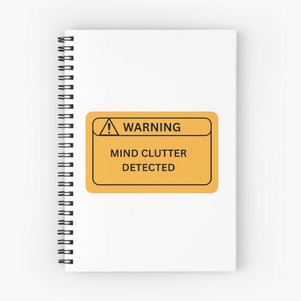 Item preview, Warning: Mind Clutter Detected - Stoicism Philosophy designed and sold by LexaArtworks.