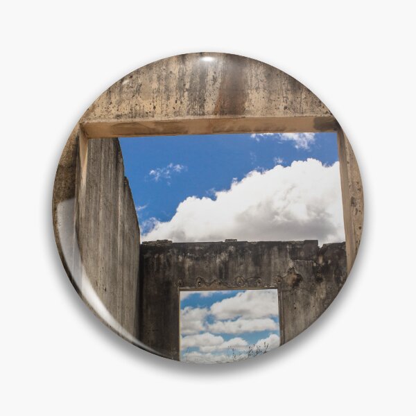 Item preview, abandoned house without a roof with plants and a sky with clouds designed and sold by felipequeiroz.