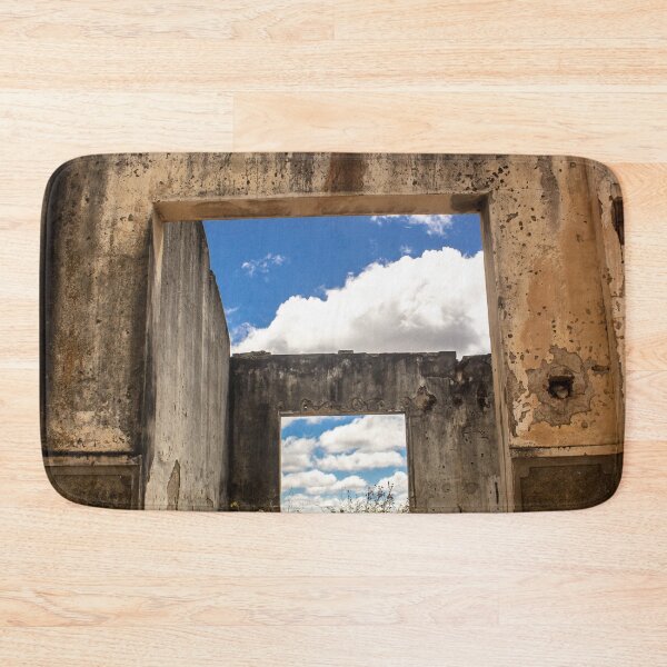 Item preview, abandoned house without a roof with plants and a sky with clouds designed and sold by felipequeiroz.