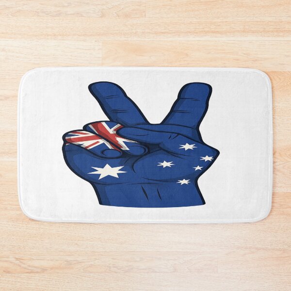 Item preview, ✌️ Aussie Peace Sign: Australia Flag National Pride designed and sold by Globalcitytees.