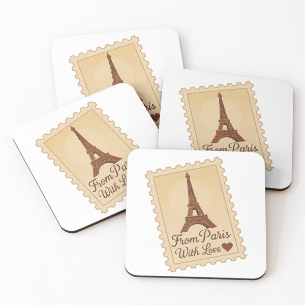 Item preview, From Paris With Love – Eiffel Tower Vintage Postage Stamp Design designed and sold by B-M-Store.