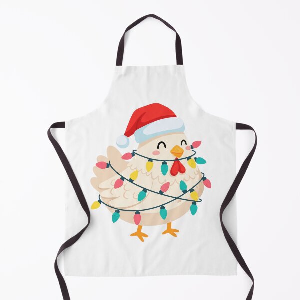 Item preview, Cute Christmas Chicken with Lights and Santa Hat designed and sold by Alex Songs.