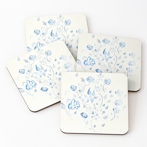 Item preview, Small Blue Wild Flowers Version 2 by ElitebyElise  designed and sold by ElitebyElise.