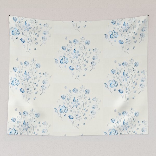 Item preview, Small Blue Wild Flowers Version 2 by ElitebyElise  designed and sold by ElitebyElise.