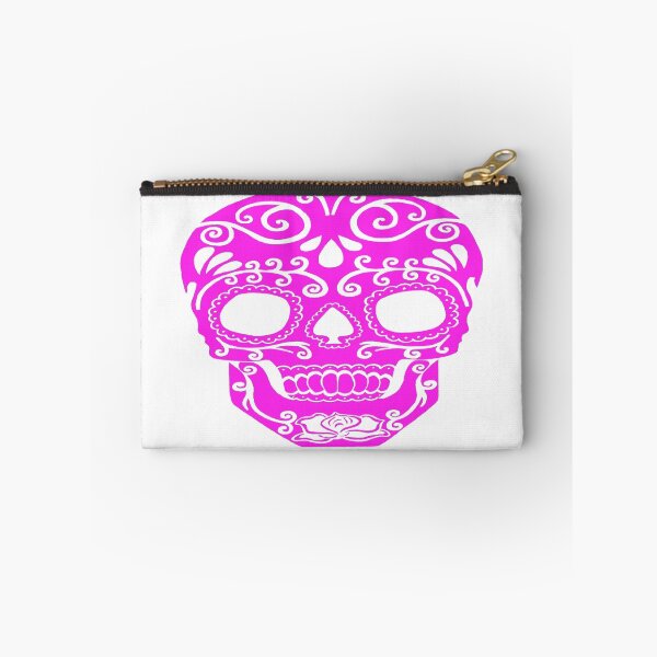 Item preview, pink sugar skull with transparent pattern designed and sold by Seymour  Art.