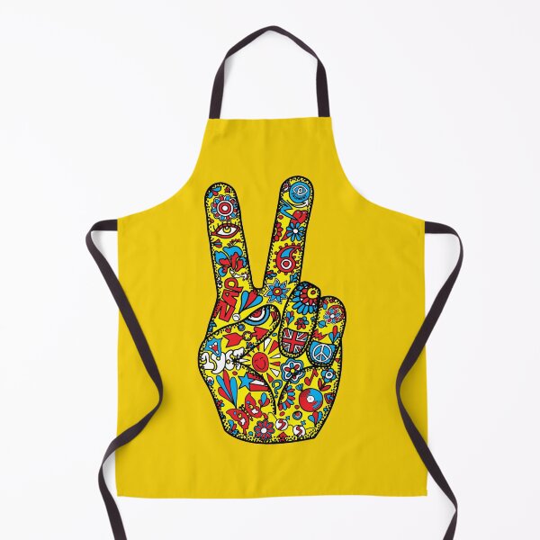 Item preview, Psychedelic Peace Sign-YELLOW designed and sold by phigment-art.