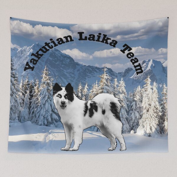 Item preview, Yakutian Laika Team – Arctic Sled Dog Series designed and sold by MarcVan.