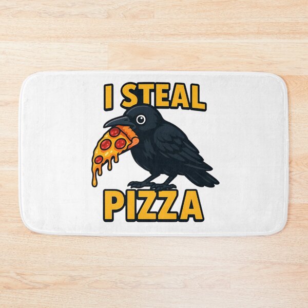Item preview, Pizza Crow Funny Meme Sticker Art designed and sold by Amr Siam.