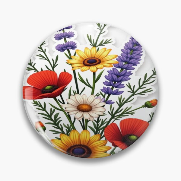 Item preview, Wildflower Harmony – Botanical Floral Bouquet Illustration designed and sold by The Quiet Growth.