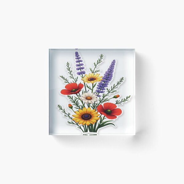 Item preview, Wildflower Harmony – Botanical Floral Bouquet Illustration designed and sold by The Quiet Growth.
