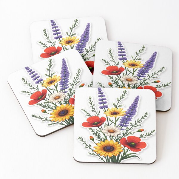 Item preview, Wildflower Harmony – Botanical Floral Bouquet Illustration designed and sold by The Quiet Growth.