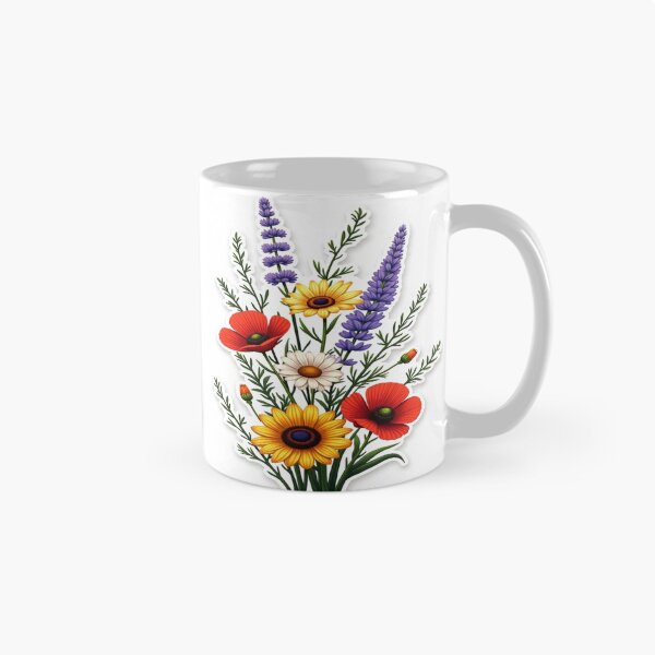 Item preview, Wildflower Harmony – Botanical Floral Bouquet Illustration designed and sold by The Quiet Growth.