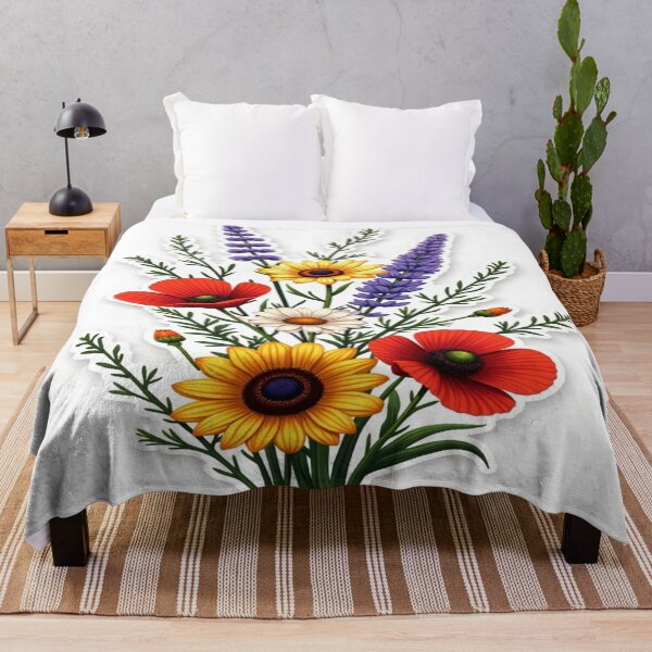 Item preview, Wildflower Harmony – Botanical Floral Bouquet Illustration designed and sold by The Quiet Growth.