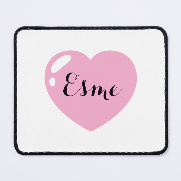 Item preview, Esme Name with pink Heart designed and sold by Monika Howarth.
