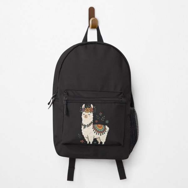 Item preview, Festival Llama – Colorful Llama with Floral Crown and Festive Vibes | Boho Animal Art designed and sold by ColorSplash123.
