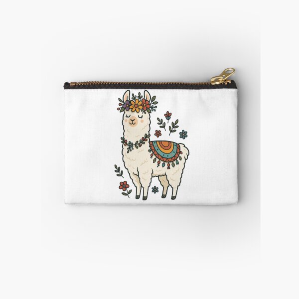 Item preview, Festival Llama – Colorful Llama with Floral Crown and Festive Vibes | Boho Animal Art designed and sold by ColorSplash123.