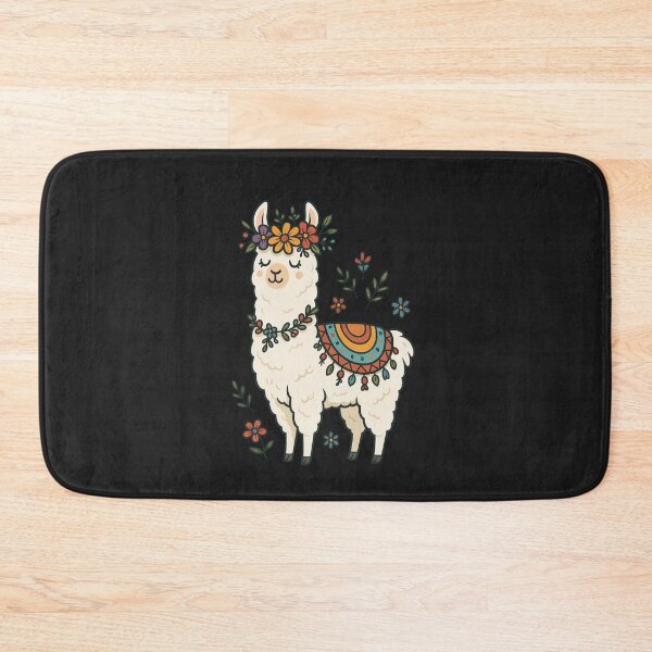 Item preview, Festival Llama – Colorful Llama with Floral Crown and Festive Vibes | Boho Animal Art designed and sold by ColorSplash123.