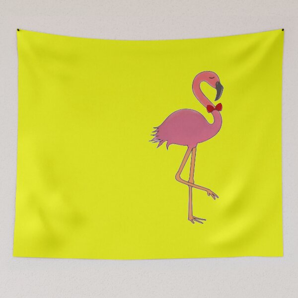 Item preview, Flamingo Him – Cute Summer boy with Red Bowtie designed and sold by minibrainco.