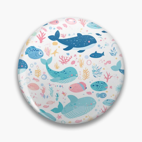 Item preview, Cutesy Ocean Pattern 1 designed and sold by Stained By The Belle.