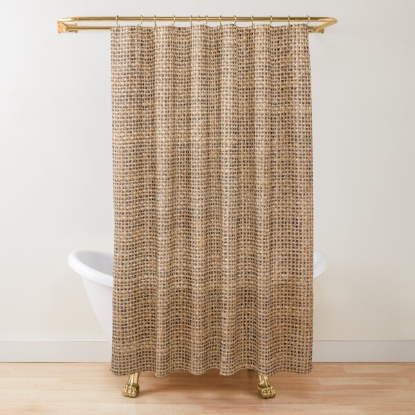 #Wicker, #roughlinen, #burlap, #sackcloth, sacking, bagging, холст, scrim, cloth, crash, власяница, hairshirt, haircloth, мешковина Shower Curtain