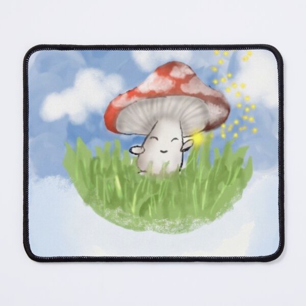 Item preview, a lucky guy in the clouds (mushroom) designed and sold by MaySerena11.