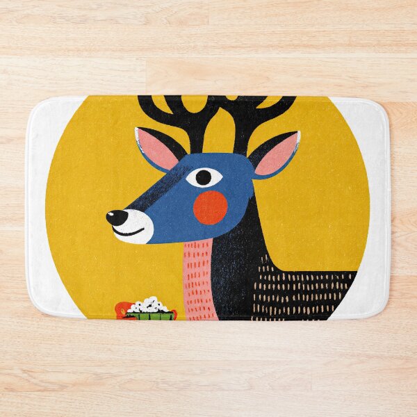 Item preview, Movie Night Majesty – A Popcorn-Loving Deer Delight designed and sold by ForeverPrintsOK.