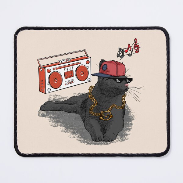 Item preview, Gangsta Rap Cat – Retro Hip Hop Vibes with Cool Kitty | The Design By Gao designed and sold by thedesignbygao.