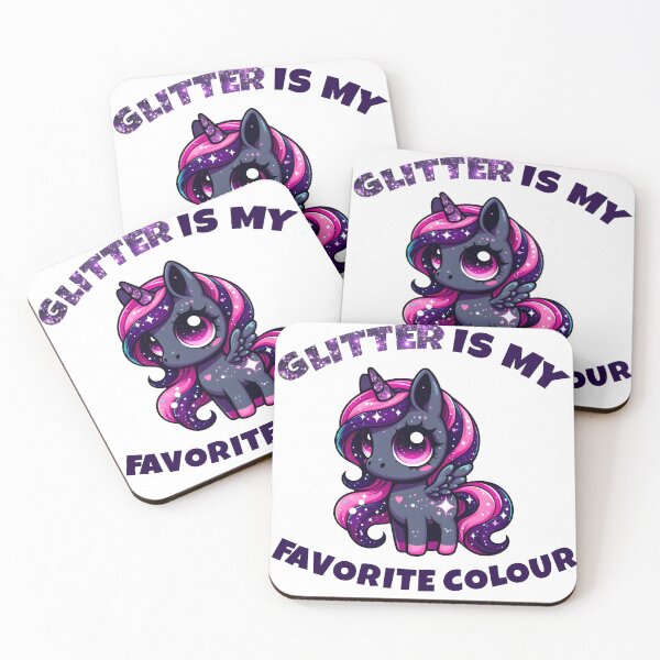 Item preview, Glitter is my favorite colour cute pony unicorn designed and sold by Anbe_design.