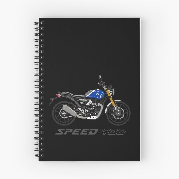Artikelvorschau, Motorrad Speed 400 blau entworfen und verkauft von Dress2Drive.