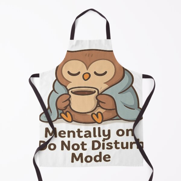 Item preview, Cozy Owl with Hot Chocolate – Mental Health Cute Design designed and sold by matari63.