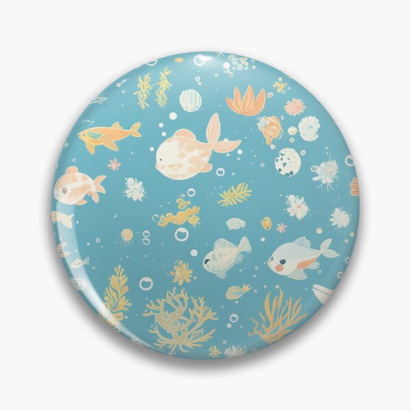 Item preview, Cutesy Ocean Pattern #2 designed and sold by Stained By The Belle.